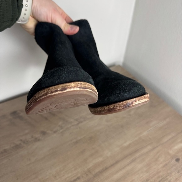 Kork-Ease Mindo Ankle Boots Black Suede Booties Shoes - Picture 6 of 10